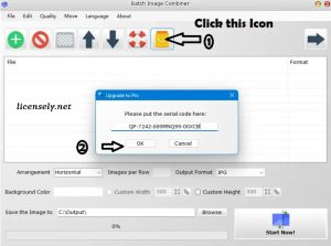 Batch Image Combiner Pro License Key for free